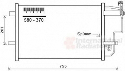 VAN WEZEL 27005242 -  Конденсатор, кондиционер